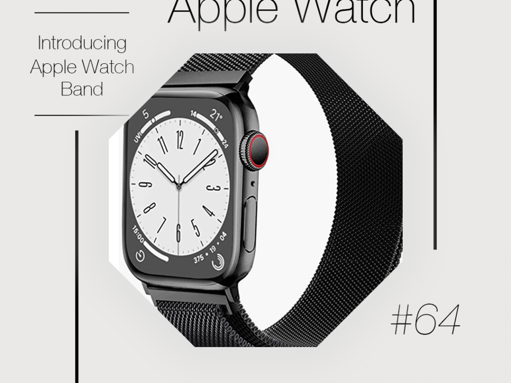 ステンレスで作られた着けやすいデザイン！Apple Watchのバンド紹介！#64